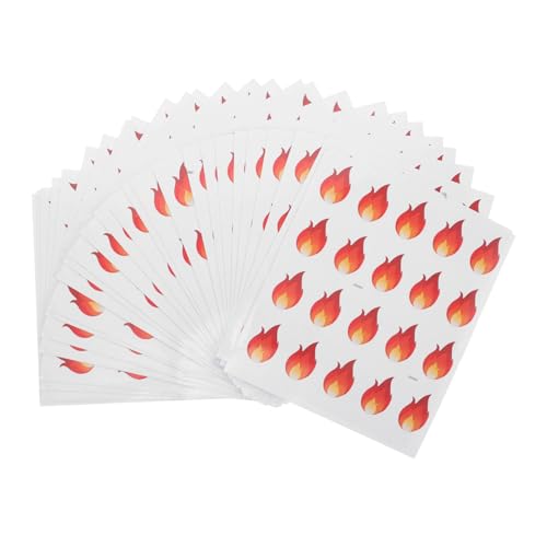 ROMISBABA 500 Stück Mini Flammen Aufkleber Kleine Etiketten Selbstklebend Für Küche DIY Scrapbooking Würzgläser Dekoration ROMISBABA 500 Stück Mini Flammen Aufkleber Kleine Etiketten Selbstklebend Für Küche DIY Scrapbooking Würzgläser Dekoration von ROMISBABA