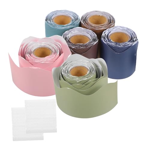 ROMISBABA 6 Rollen Dekorative Pinnwand Bordüren mit Gewelltem Selbstklebend für Klassenzimmer Schuldekoration Vielseitig Einsetzbar für Büro und Zuhause Einfache Anbringung Auffälliges ROMISBABA 6 Rollen Dekorative Pinnwand Bordüren mit Gewelltem Selbstklebend für Klassenzimmer Schuldekoration Vielseitig Einsetzbar für Büro und Zuhause Einfache Anbringung Auffälliges von ROMISBABA