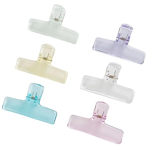 ROMISBABA 6 Stück Büroklammern Bunten Farben Transparente Acryl Organizer Clips für Dokumente Notizen Scrapbooking und Schulbedarf für Büro und Schule ROMISBABA 6 Stück Büroklammern Bunten Farben Transparente Acryl Organizer Clips für Dokumente Notizen Scrapbooking und Schulbedarf für Büro und Schule von ROMISBABA
