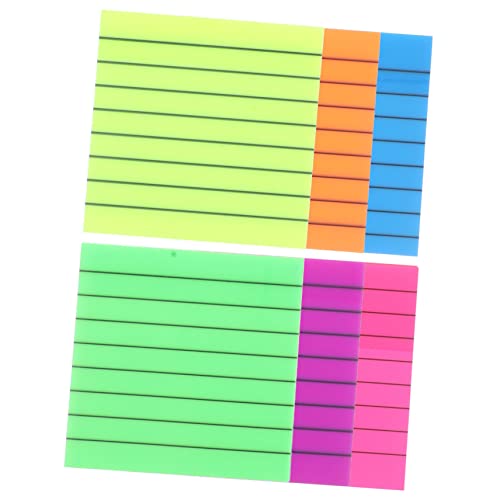 ROMISBABA 6 Stück Farbige Transparente Selbstklebende Memo Pads mit Abreißbaren Seitenreitern Praktische Notizzettel für Schule Büro und To Do Listen Vielseitig Verwendbar für Studenten und ROMISBABA 6 Stück Farbige Transparente Selbstklebende Memo Pads mit Abreißbaren Seitenreitern Praktische Notizzettel für Schule Büro und To Do Listen Vielseitig Verwendbar für Studenten und von ROMISBABA