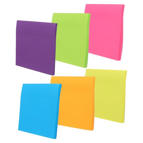 ROMISBABA 6 Stück Fluoreszierende Haftnotizen Selbstklebende Bunte Notizblöcke für Schule Büro und Zuhause Haftende Vielseitige Klebezettel für Klare Notizen und Organisation ROMISBABA 6 Stück Fluoreszierende Haftnotizen Selbstklebende Bunte Notizblöcke für Schule Büro und Zuhause Haftende Vielseitige Klebezettel für Klare Notizen und Organisation von ROMISBABA