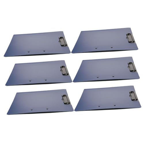 ROMISBABA 6 Stück Klemmbrett Doppelclip Schreibmappe Teiliges Clip Pad mit Deckel Flip Funktion für Horizontales und Vertikales Schreiben Büro Schule Dokumentenorganisation ROMISBABA 6 Stück Klemmbrett Doppelclip Schreibmappe Teiliges Clip Pad mit Deckel Flip Funktion für Horizontales und Vertikales Schreiben Büro Schule Dokumentenorganisation von ROMISBABA