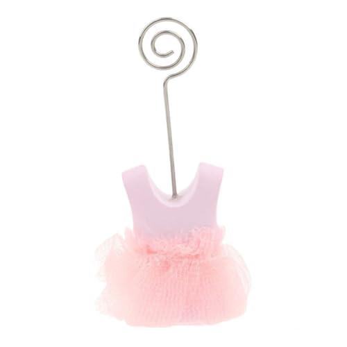 ROMISBABA 6 Stück Memo Clip Tischkartenhalter Party Tischdekoration Mädchen Rosa für Tischnummern und Namenskarten Zubehör von ROMISBABA