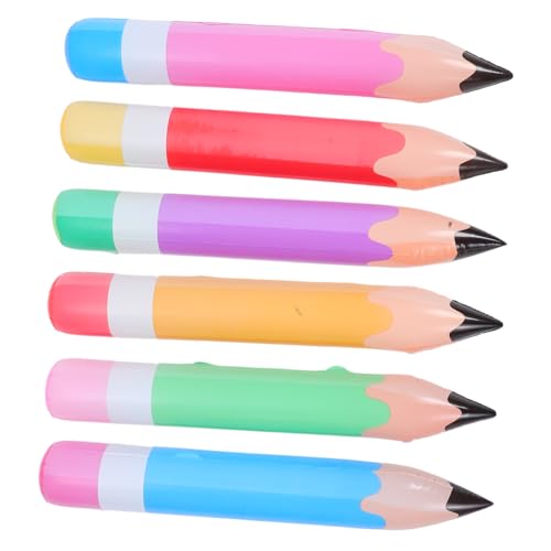 ROMISBABA 6 Stück Teiliges Aufblasbare PVC Bleistift Ballons in Farben Leichtes Wiederverwendbares Klassenzimmer Deko für Schulanfang Schnelle Inflation Platzsparend für Party und Foto ROMISBABA 6 Stück Teiliges Aufblasbare PVC Bleistift Ballons in Farben Leichtes Wiederverwendbares Klassenzimmer Deko für Schulanfang Schnelle Inflation Platzsparend für Party und Foto von ROMISBABA
