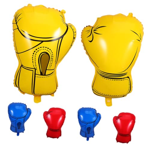 ROMISBABA 6 Stück Teiliges Boxhandschuhe Folienballons Bunte Partydekoration Langlebig Platzfest Lebendige Farben für Wrestling Box und Geburtstagsfeiern ROMISBABA 6 Stück Teiliges Boxhandschuhe Folienballons Bunte Partydekoration Langlebig Platzfest Lebendige Farben für Wrestling Box und Geburtstagsfeiern von ROMISBABA