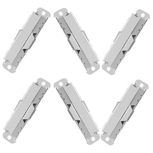 ROMISBABA 6 Stück Teiliges Metall Klemmbrett Clips Vielseitige Multifunktions Binderclips für Büro Schule und Zuhause Stabile Papierhalter für Dokumente Snackbeutel Etiketten und von ROMISBABA