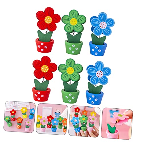 ROMISBABA 6 Stück Teiliges Multipurpose Holzclips Memo Klammern Stabil für Fotos Notizen Büro Schreibtisch Deko Vielseitig Einsetzbar für Zuhause Party Hochzeit Zufällige Zufällige Farbe von ROMISBABA