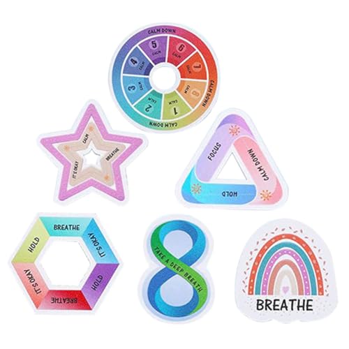 ROMISBABA 6 Stück Teiliges Sensorische Strukturierte Fidget Aufkleber für Handyhüllen und Schreibtisch Beruhigende Farbige Sticker mit Rauer Oberfläche Wiederverwendbar Geeignet für ROMISBABA 6 Stück Teiliges Sensorische Strukturierte Fidget Aufkleber für Handyhüllen und Schreibtisch Beruhigende Farbige Sticker mit Rauer Oberfläche Wiederverwendbar Geeignet für von ROMISBABA