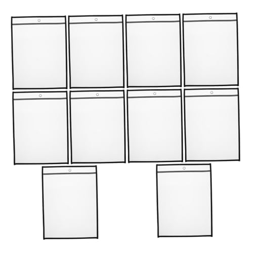 ROMISBABA 6 Stück Teiliges Transparente Dokumentenhüllen aus Langlebigem Pet Wiederverwendbarer Papier Organizer für Büro und Schule Praktischer Aufbewahrungsbeutel für Dokumente von ROMISBABA