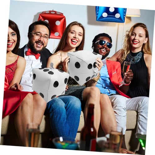 ROMISBABA 6 Stück Teiliges Würfel Folienballon Große Weiße und Schwarze Würfelballons Kreative Partydekoration für Spiele Einfach Aufzuhängen für Geburtstag und Spielabende ROMISBABA 6 Stück Teiliges Würfel Folienballon Große Weiße und Schwarze Würfelballons Kreative Partydekoration für Spiele Einfach Aufzuhängen für Geburtstag und Spielabende von ROMISBABA