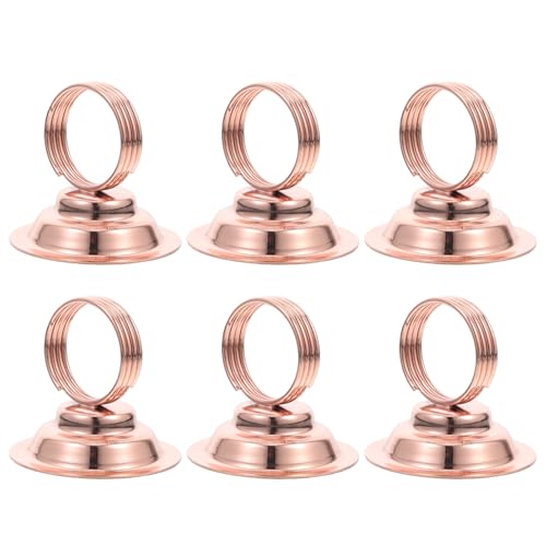 ROMISBABA 6 Stück Tischkartenständer Aus Eisen, Platzkartenständer, Tischreservierte Sitzplatznummern, Rezepthalter, Hochzeiten, Restaurants, Bankette, Tischkarten-clips von ROMISBABA