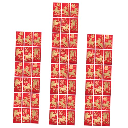 ROMISBABA 60 Stück Chinesische Neujahrs-rotumschläge Pferdejahr Traditionelle Frühlingsfest Lucky Money Taschen Kreative Hong Bao Geldbeutel für Familienfeiern und Festtagsgeschenke ROMISBABA 60 Stück Chinesische Neujahrs-rotumschläge Pferdejahr Traditionelle Frühlingsfest Lucky Money Taschen Kreative Hong Bao Geldbeutel für Familienfeiern und Festtagsgeschenke von ROMISBABA