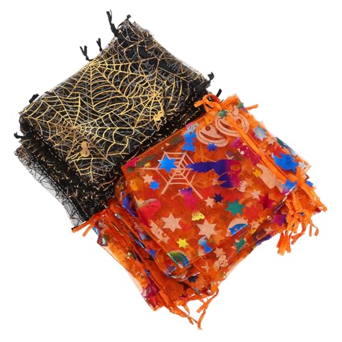 ROMISBABA 60 Stück Halloween-Geschenktüte kleine Süßigkeitentüten Mesh Draw String -Tasche Süßigkeitenbeutel mit Kordelzug Halloween-Süßigkeitsbeutel Beuteltaschen Schmucknetzbeutel Organza ROMISBABA 60 Stück Halloween-Geschenktüte kleine Süßigkeitentüten Mesh Draw String -Tasche Süßigkeitenbeutel mit Kordelzug Halloween-Süßigkeitsbeutel Beuteltaschen Schmucknetzbeutel Organza von ROMISBABA