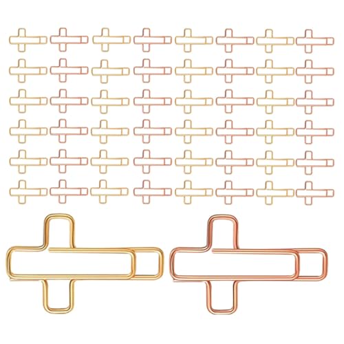 ROMISBABA 60 Stück Kreuz Büroklammern Metall Lesezeichenclips Gold Roségold Paperclips für Bibel Tagebuch Schule Büro Praktisch Tragbar Vielseitig Einsetzbar Christliches Design ROMISBABA 60 Stück Kreuz Büroklammern Metall Lesezeichenclips Gold Roségold Paperclips für Bibel Tagebuch Schule Büro Praktisch Tragbar Vielseitig Einsetzbar Christliches Design von ROMISBABA