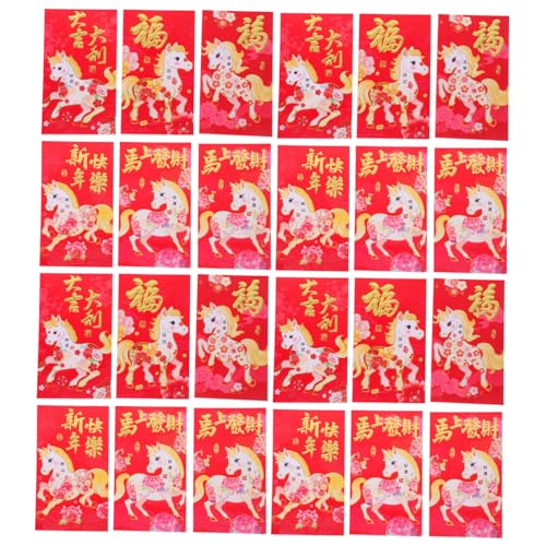 ROMISBABA 60 Stück Lunar Year Envelopes Rotes Umschlag mit Niedlichen Pferde Motiven für Frühlingsfest Hochzeit Umschläge mit Großer Kapazität und Vielseitiger ROMISBABA 60 Stück Lunar Year Envelopes Rotes Umschlag mit Niedlichen Pferde Motiven für Frühlingsfest Hochzeit Umschläge mit Großer Kapazität und Vielseitiger von ROMISBABA