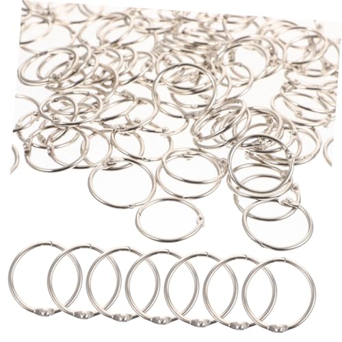 ROMISBABA 60 Stück Metall Binder Ringe Innen Langlebige DIY Buchbinderinge für Karteikarten Notizbücher und Bastelprojekte Wiederverwendbare Metallringe für Vielseitige Anwendungen von ROMISBABA