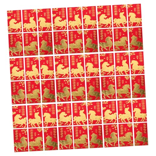 ROMISBABA 60 Stück Rote Umschläge Chinesisches Neujahr Rote Packetts mit Pferdemotiv Traditionelle Lunar Year Hongbao für Frühlingsfest Geschenkverpackung und Glücksgeldverteilung ROMISBABA 60 Stück Rote Umschläge Chinesisches Neujahr Rote Packetts mit Pferdemotiv Traditionelle Lunar Year Hongbao für Frühlingsfest Geschenkverpackung und Glücksgeldverteilung von ROMISBABA