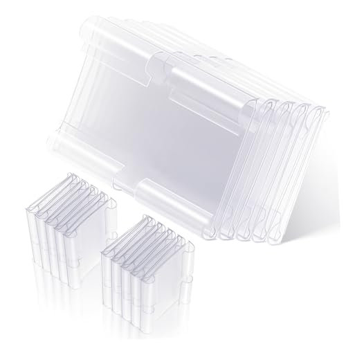 ROMISBABA 60 Stück Transparente PVC Preisschildhalter mit Doppelhaken Wiederverwendbare Etikettenständer für Supermarktregale Leichte Platzsparende Preisschildhalterungen für Verkaufsstände ROMISBABA 60 Stück Transparente PVC Preisschildhalter mit Doppelhaken Wiederverwendbare Etikettenständer für Supermarktregale Leichte Platzsparende Preisschildhalterungen für Verkaufsstände von ROMISBABA