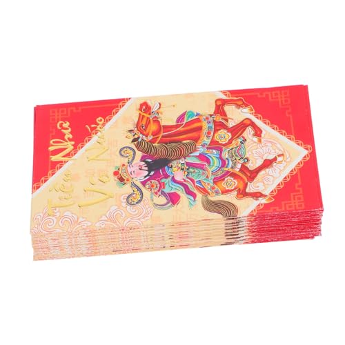 ROMISBABA 60 Stück Vietnamesische Rote Umschläge Pferdejahr Design Lunar Year Money Envelopes Asiatische Neujahrs Geldbeutel Geschenkumschläge für Frühlingsfest Familie Freunde ROMISBABA 60 Stück Vietnamesische Rote Umschläge Pferdejahr Design Lunar Year Money Envelopes Asiatische Neujahrs Geldbeutel Geschenkumschläge für Frühlingsfest Familie Freunde von ROMISBABA