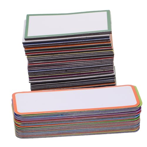 ROMISBABA 67 Stück Teiliges Set Magnetische Memo Tags Farbige Beschriftungsaufkleber für Kühlschrank Whiteboard und Büro Wiederverwendbar Abwischbar zur Kennzeichnung und Organisation von ROMISBABA