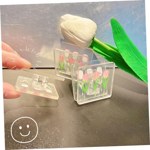 ROMISBABA 7 Stück Teiliges Bunter Tulpen Büroklammern aus Acryl Multifunktionale Transparente Datei Clips für Büro Schule und Zuhause Praktische Organizer für Papiere und Notizen Handliche ROMISBABA 7 Stück Teiliges Bunter Tulpen Büroklammern aus Acryl Multifunktionale Transparente Datei Clips für Büro Schule und Zuhause Praktische Organizer für Papiere und Notizen Handliche von ROMISBABA
