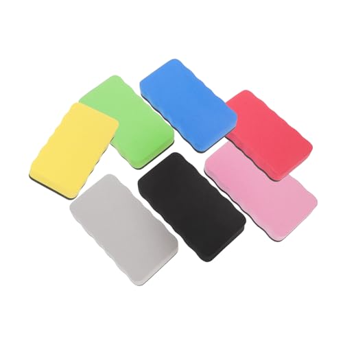 ROMISBABA 7 Stück Teiliges Whiteboard Radiergummi EVA Filz Trocken Abwischbar Wiederverwendbar für Büro Klassenzimmer Multifunktional in Blau Rot Gelb Grün Schwarz ROMISBABA 7 Stück Teiliges Whiteboard Radiergummi EVA Filz Trocken Abwischbar Wiederverwendbar für Büro Klassenzimmer Multifunktional in Blau Rot Gelb Grün Schwarz von ROMISBABA