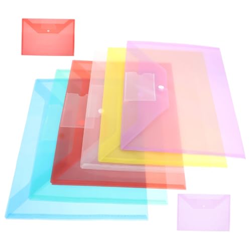 ROMISBABA 8 Stück Dokumentenmappe Teiliges mit Druckknopfverschluss Transparente Kunststoff Ordner für Dokumente Organisieren von Unterlagen Schule und Büro ROMISBABA 8 Stück Dokumentenmappe Teiliges mit Druckknopfverschluss Transparente Kunststoff Ordner für Dokumente Organisieren von Unterlagen Schule und Büro von ROMISBABA
