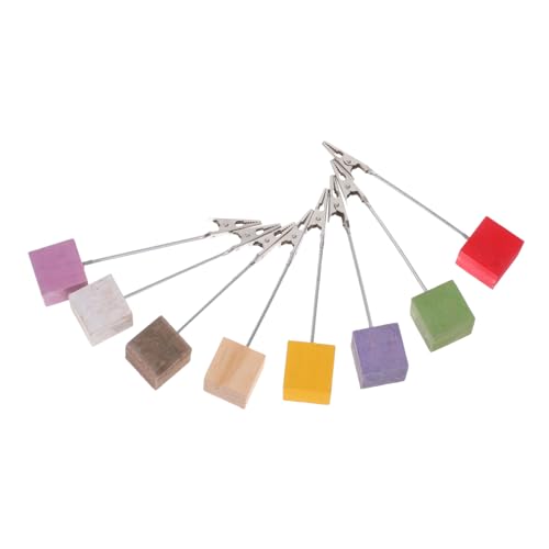 ROMISBABA 8 Stück Teiliges Memo Clip mit Kiefernholz Basis Flexibler Drahtclip Bunter Notizhalter für Büro und Zuhause Platzsparender Foto und Zettelhalter Rostfreier Zufällige Farbe ROMISBABA 8 Stück Teiliges Memo Clip mit Kiefernholz Basis Flexibler Drahtclip Bunter Notizhalter für Büro und Zuhause Platzsparender Foto und Zettelhalter Rostfreier Zufällige Farbe von ROMISBABA