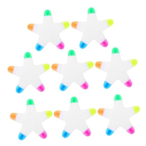 ROMISBABA 8 Stück Teiliges Sternförmige Textmarker Fünf Farben Fluoreszierende Marker Stifte für Büro Schule Kreatives Zeichnen und Notizen Leuchtende Marker mit Glatter Schreibleistung ROMISBABA 8 Stück Teiliges Sternförmige Textmarker Fünf Farben Fluoreszierende Marker Stifte für Büro Schule Kreatives Zeichnen und Notizen Leuchtende Marker mit Glatter Schreibleistung von ROMISBABA