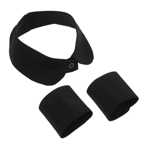 ROMISBABA Abnehmbare Falsche Hemdkragen und Manschetten Schwarze Rundhals und Eckige Ärmelstulpen Weiche Vielseitige Blusenaccessoires für Damen Büro und Freizeitoutfits von ROMISBABA