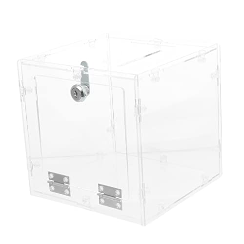 ROMISBABA Acryl Vorschlagsbox mit Schloss Transparente Wahlurne für Spendenaktionen Gewinnspiele und Tippsammlung Sichere Aufbewahrung für Briefe und Geld ROMISBABA Acryl Vorschlagsbox mit Schloss Transparente Wahlurne für Spendenaktionen Gewinnspiele und Tippsammlung Sichere Aufbewahrung für Briefe und Geld von ROMISBABA