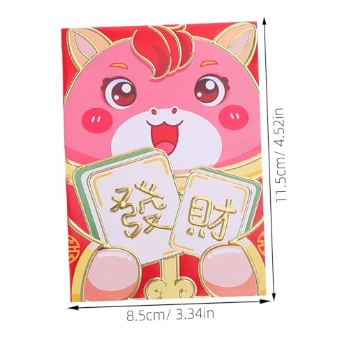 ROMISBABA Chinese Envelopes Spring Festival Paper Hongbao Horse Design Lucky Money Packets For Gifting Prosperity And Lunar Celebrations ROMISBABA Chinese Envelopes Spring Festival Paper Hongbao Horse Design Lucky Money Packets For Gifting Prosperity And Lunar Celebrations von ROMISBABA