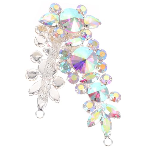 ROMISBABA DIY Hochzeit Applikation Strass Patches aus Glassteinen Handgefertigte Braut gürtel applique für Brautkleider Schuhe Haarschmuck und Tanzoutfits Vielseitige Dekoration für von ROMISBABA