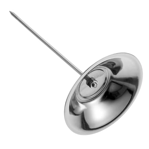 ROMISBABA Edelstahl Menüspieß mit Stabilem Sockel Kompakter Desktop Receipt Organizer für Restaurant Küche und Büro Zuverlässiger Rod Bill Holder zum Sortieren von Belegen Quittungen und von ROMISBABA