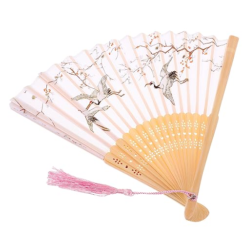 ROMISBABA Eleganter Handfächer Faltbar Leicht Hochzeitsfächer für Braut Tanz Bühnenauftritt Dekoration Vintage Souvenir ROMISBABA Eleganter Handfächer Faltbar Leicht Hochzeitsfächer für Braut Tanz Bühnenauftritt Dekoration Vintage Souvenir von ROMISBABA