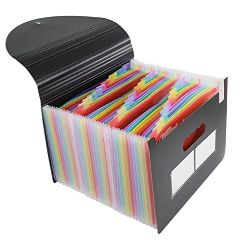 ROMISBABA Fächermappe Lagig mit Deckel Erweiterbarer Aktenordner für Dokumenten und Belegorganisation Stabiler Papierorganizer mit Breitem Stauraum für Schüler und Büro Rainbow Design ROMISBABA Fächermappe Lagig mit Deckel Erweiterbarer Aktenordner für Dokumenten und Belegorganisation Stabiler Papierorganizer mit Breitem Stauraum für Schüler und Büro Rainbow Design von ROMISBABA