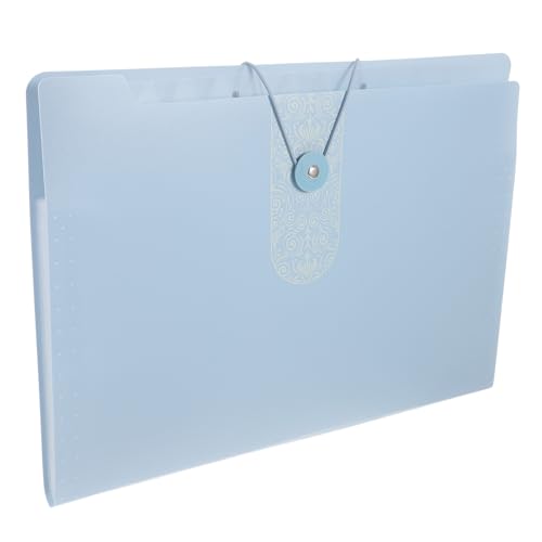 ROMISBABA Fächermappe mit Fächern Transparenter Dokumenten Organizer mit Fächeretiketten Erweiterbarer Papier und Aktenordner für Büro Schule und Zuhause Tragbarer und Leichter Papierordner von ROMISBABA