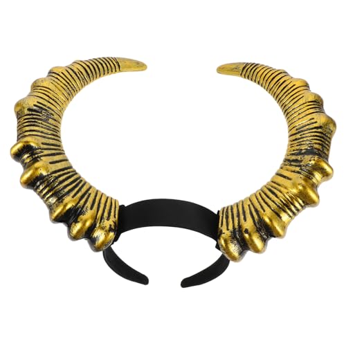 ROMISBABA Goldener Teufelshörner Haarreif Gothic Kostüm Haarreifen mit Hörnern für Halloween Party Karneval Cosplay und Bühnenauftritte Unisex Kopfband für Erwachsene ROMISBABA Goldener Teufelshörner Haarreif Gothic Kostüm Haarreifen mit Hörnern für Halloween Party Karneval Cosplay und Bühnenauftritte Unisex Kopfband für Erwachsene von ROMISBABA