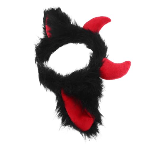 ROMISBABA Gothic Yak Horns Stirnband Schwarz Rot Verstellbares Halloween Cosplay Accessoire für Erwachsene und Realistisches Teufelsohr Haarband für Kostümpartys und Bühnenauftritte ROMISBABA Gothic Yak Horns Stirnband Schwarz Rot Verstellbares Halloween Cosplay Accessoire für Erwachsene und Realistisches Teufelsohr Haarband für Kostümpartys und Bühnenauftritte von ROMISBABA