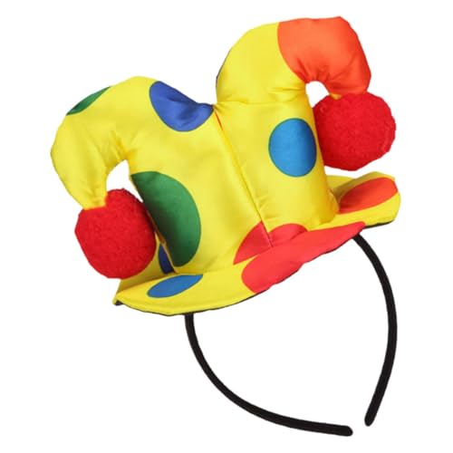 ROMISBABA Halloween Clown Haarreif Kopfband Atmungsaktiv Sanft Komfortabel für Karneval Party Cosplay Kostüm Zubehör Passend für Haartypen von ROMISBABA