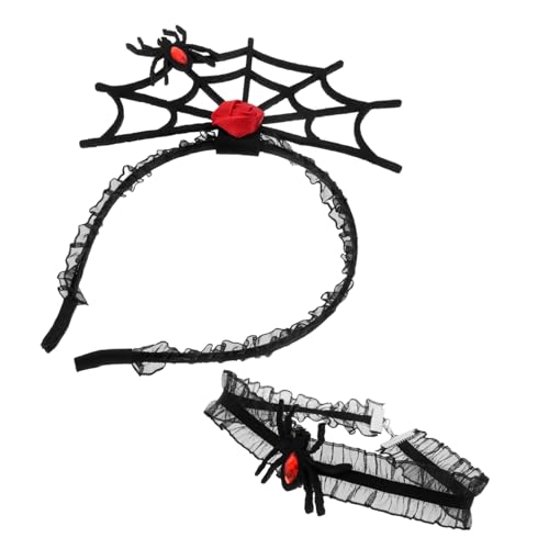 ROMISBABA Halloween Haarreif Set mit Spinnenmotiv und Spitzen Choker Leichtes Party Accessoire für Damen Vielseitig Einsetzbar bei Kostümpartys Schulveranstaltungen und Halloween Fotografie ROMISBABA Halloween Haarreif Set mit Spinnenmotiv und Spitzen Choker Leichtes Party Accessoire für Damen Vielseitig Einsetzbar bei Kostümpartys Schulveranstaltungen und Halloween Fotografie von ROMISBABA