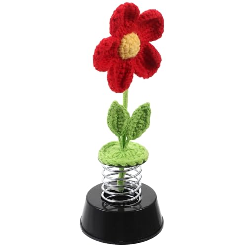ROMISBABA Handgefertigte Kleine Gehäkelte Naturgetreues Blumenornament Dekoratives Häkelblumen Büro und Zuhause Rote Kunstblume als Tisch Armaturenbrett deko ROMISBABA Handgefertigte Kleine Gehäkelte Naturgetreues Blumenornament Dekoratives Häkelblumen Büro und Zuhause Rote Kunstblume als Tisch Armaturenbrett deko von ROMISBABA