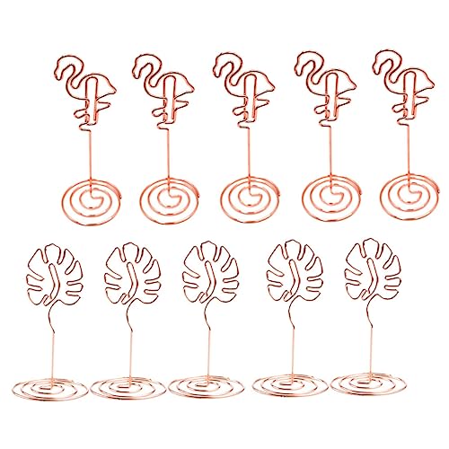 ROMISBABA Hawaiianischer Memo Clip Teilig Flamingo und Monstera Fotohalter mit Stabilem Sockel Platzkartenhalter für Sommerparty Hochzeit Geburtstag Tischdekoration ROMISBABA Hawaiianischer Memo Clip Teilig Flamingo und Monstera Fotohalter mit Stabilem Sockel Platzkartenhalter für Sommerparty Hochzeit Geburtstag Tischdekoration von ROMISBABA