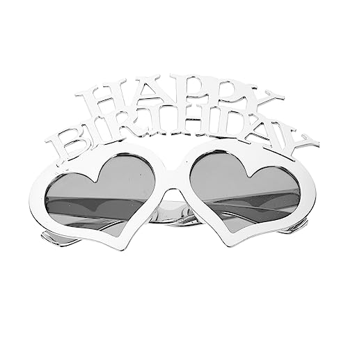 ROMISBABA Herzförmige Geburtstagsbrille für Erwachsene Kreative Party Sonnenbrille für Fotos Leichte und Tragbare Brille aus Hochwertigem Pc Material für Geburtstagsfeiern und Events ROMISBABA Herzförmige Geburtstagsbrille für Erwachsene Kreative Party Sonnenbrille für Fotos Leichte und Tragbare Brille aus Hochwertigem Pc Material für Geburtstagsfeiern und Events von ROMISBABA
