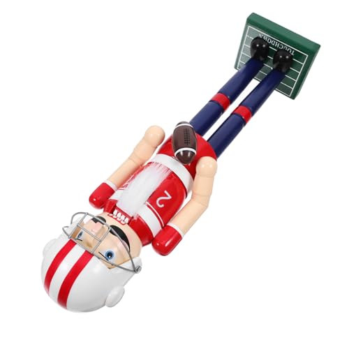 ROMISBABA Holz Figur Sportstil Rugby Holzfigur Deko Ornament für Tisch Regal Kinderzimmer Wohnzimmer von ROMISBABA