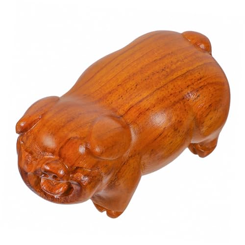 ROMISBABA Holzfigur Schwein aus Massivholz Kleine Geschnitzte Schweinchen Statue Glückssymbol Deko für Wohnzimmer Büro Ornamente ROMISBABA Holzfigur Schwein aus Massivholz Kleine Geschnitzte Schweinchen Statue Glückssymbol Deko für Wohnzimmer Büro Ornamente von ROMISBABA
