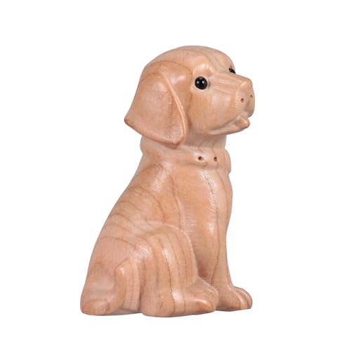 ROMISBABA Holzschnitzerei Hund Dekofigur Handgefertigt Feine Details Glatte Für Zuhause und Büro Wohnaccessoire Glücksbringer Geschenkidee ROMISBABA Holzschnitzerei Hund Dekofigur Handgefertigt Feine Details Glatte Für Zuhause und Büro Wohnaccessoire Glücksbringer Geschenkidee von ROMISBABA