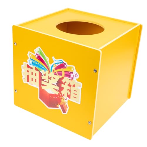 ROMISBABA Kasten -Box Tombola-Zubehör Lotteriefall Tombola-Versorgung Spende liefern Spende Zubehör Inhaber von Lottoscheinen Spendenfall Lotterieinhaber Tombola-Fall PVC Golden ROMISBABA Kasten -Box Tombola-Zubehör Lotteriefall Tombola-Versorgung Spende liefern Spende Zubehör Inhaber von Lottoscheinen Spendenfall Lotterieinhaber Tombola-Fall PVC Golden von ROMISBABA
