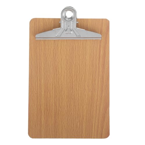ROMISBABA Klemmbrett aus Dickem Holz mit Starkem Clip Beschichtetem Hardboard Rundem Kantendesign für Büro und Schule Robust und Rutschfest Praktisches Schreibbrett für Dokumente ROMISBABA Klemmbrett aus Dickem Holz mit Starkem Clip Beschichtetem Hardboard Rundem Kantendesign für Büro und Schule Robust und Rutschfest Praktisches Schreibbrett für Dokumente von ROMISBABA