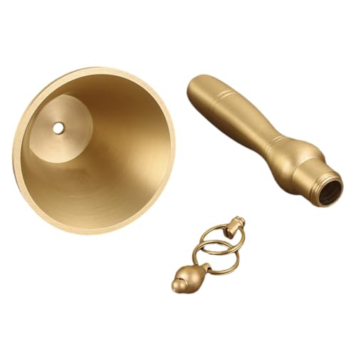 ROMISBABA Kupfer Handglocke mit Ergonomischem Griff Lauter Klarer Klang Langlebig Rostfrei Leichte Service Glocke für Schule Party Wohnzimmer und Empfang ROMISBABA Kupfer Handglocke mit Ergonomischem Griff Lauter Klarer Klang Langlebig Rostfrei Leichte Service Glocke für Schule Party Wohnzimmer und Empfang von ROMISBABA